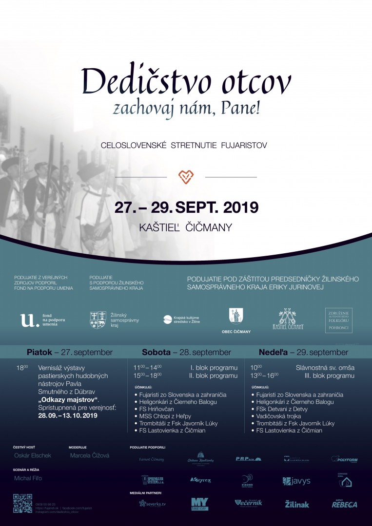 Celoslovenské stretnutie fujaristov 2019 - Kaštieľ Čičmany - Dedičstvo otcov zachovaj nám Pane! - kompletný program