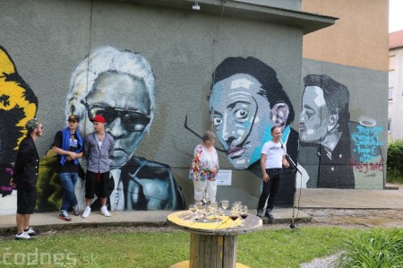 Foto: Street ARTcity odhalenie portrétov umelcov na stene kina Baník a DIVADLO NA VYSOKEJ NOHE 31
