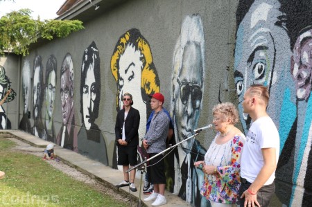 Foto: Street ARTcity odhalenie portrétov umelcov na stene kina Baník a DIVADLO NA VYSOKEJ NOHE 38