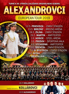Alexandrovci European Tour 2019 - Prievidza