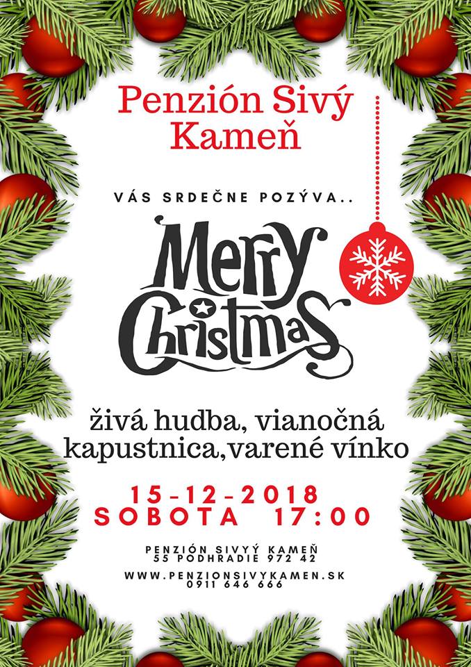 Vianoce s cimbalovkou v Penzióne Sivý Kameň