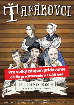 Ťapákovci - pridávame druhé predstavenie