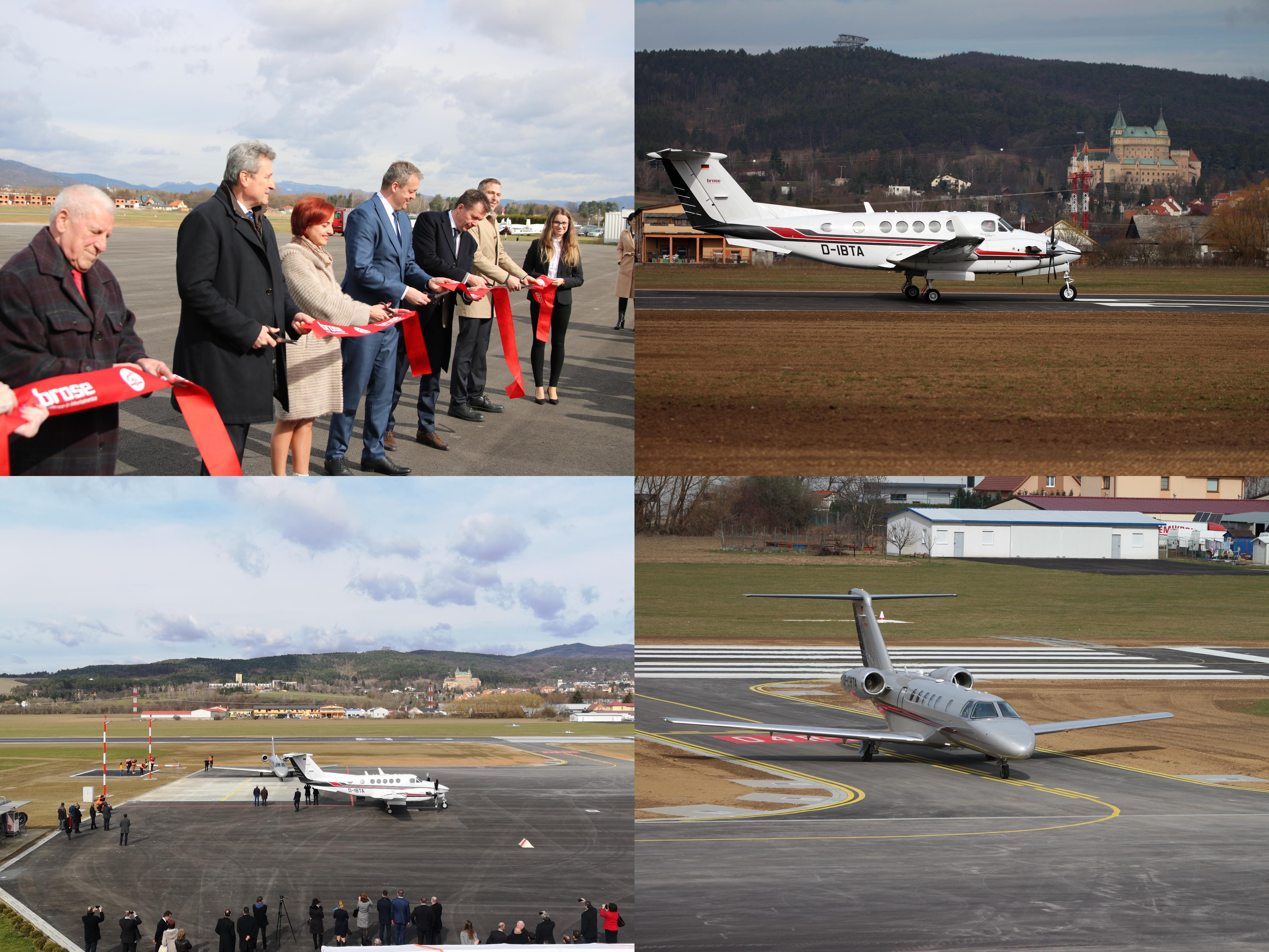 Foto a video: Prievidza má od dnes oficiálne otvorené zmodernizované letisko za 3,1 milióna eur