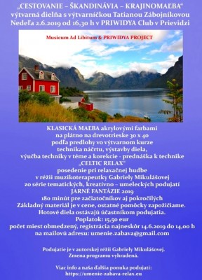 Výtvarná dielňa „CESTOVANIE – ŠKANDINÁVIA – KRAJINOMAĽBA“