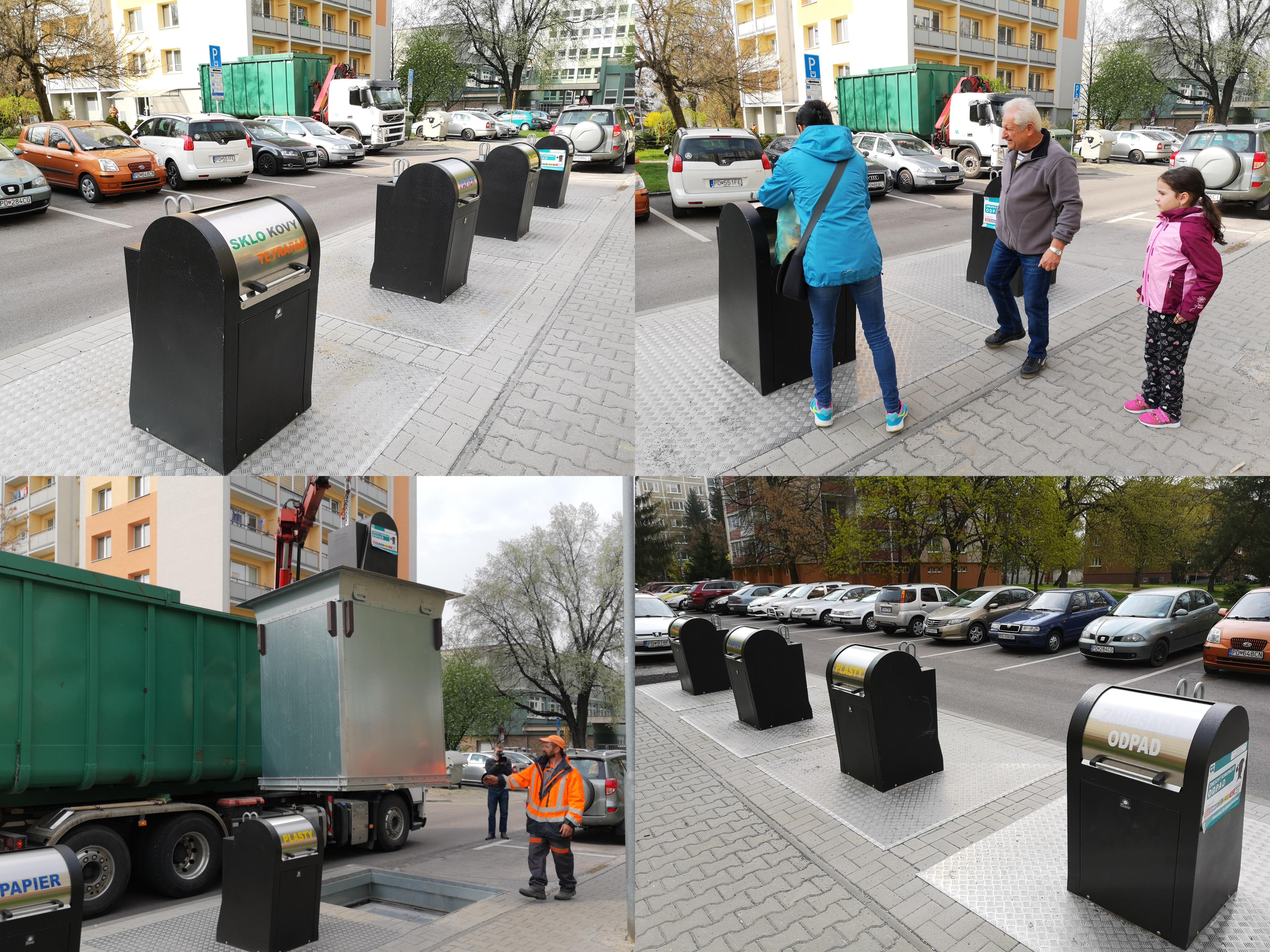 Foto a video: Prievidza spúšťa používanie podzemných zapustených kontajnerov