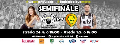 Semifinále: BC Prievidza - BK Levickí Patrioti