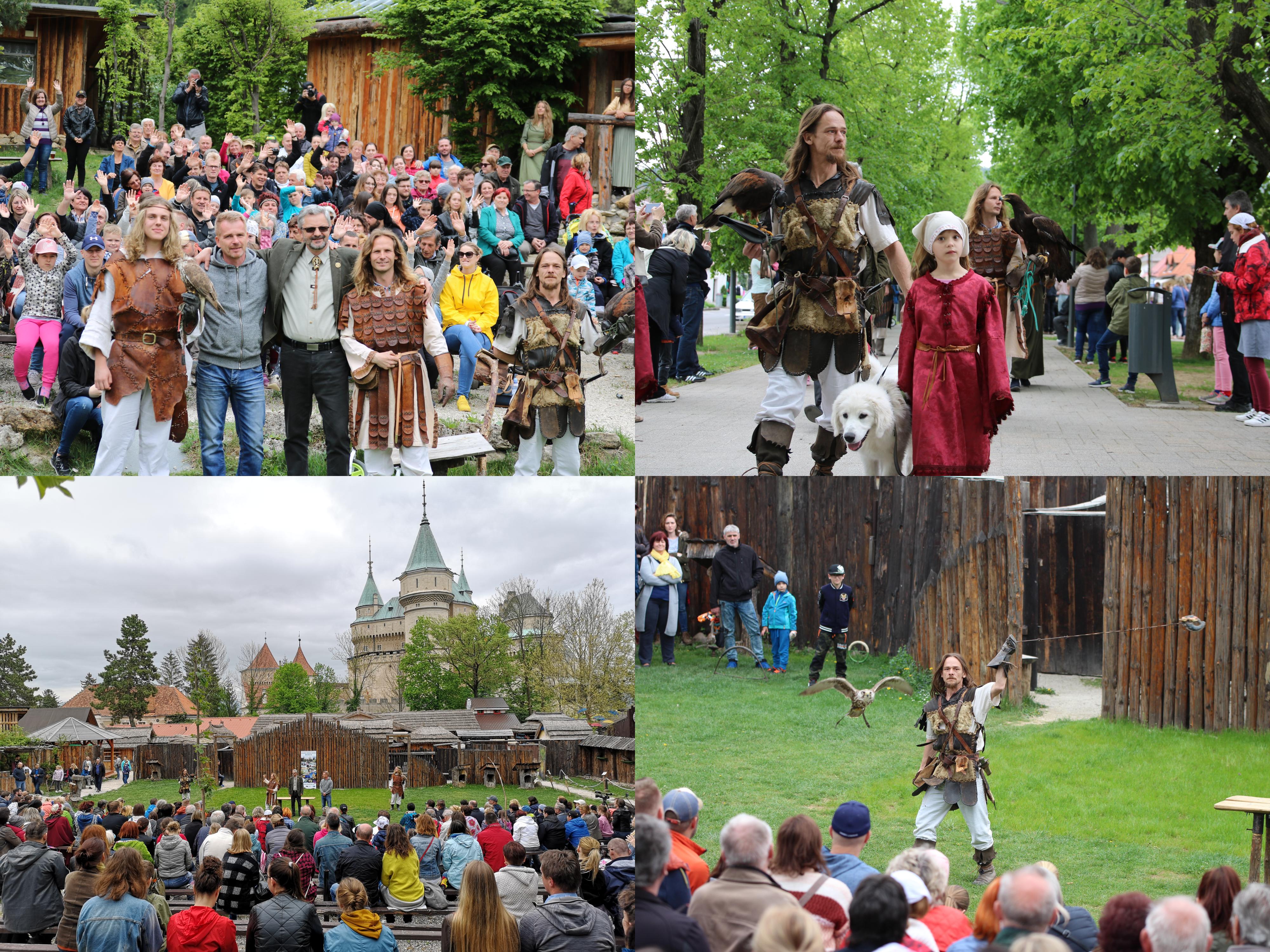 Foto a video: Bojnice - OTVORENIE LETNEJ TURISTICKEJ SEZÓNY 2019 a Oslava 25.výročia Sokoliarov Aquila