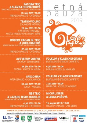 Koncerty Letná pauza 2019