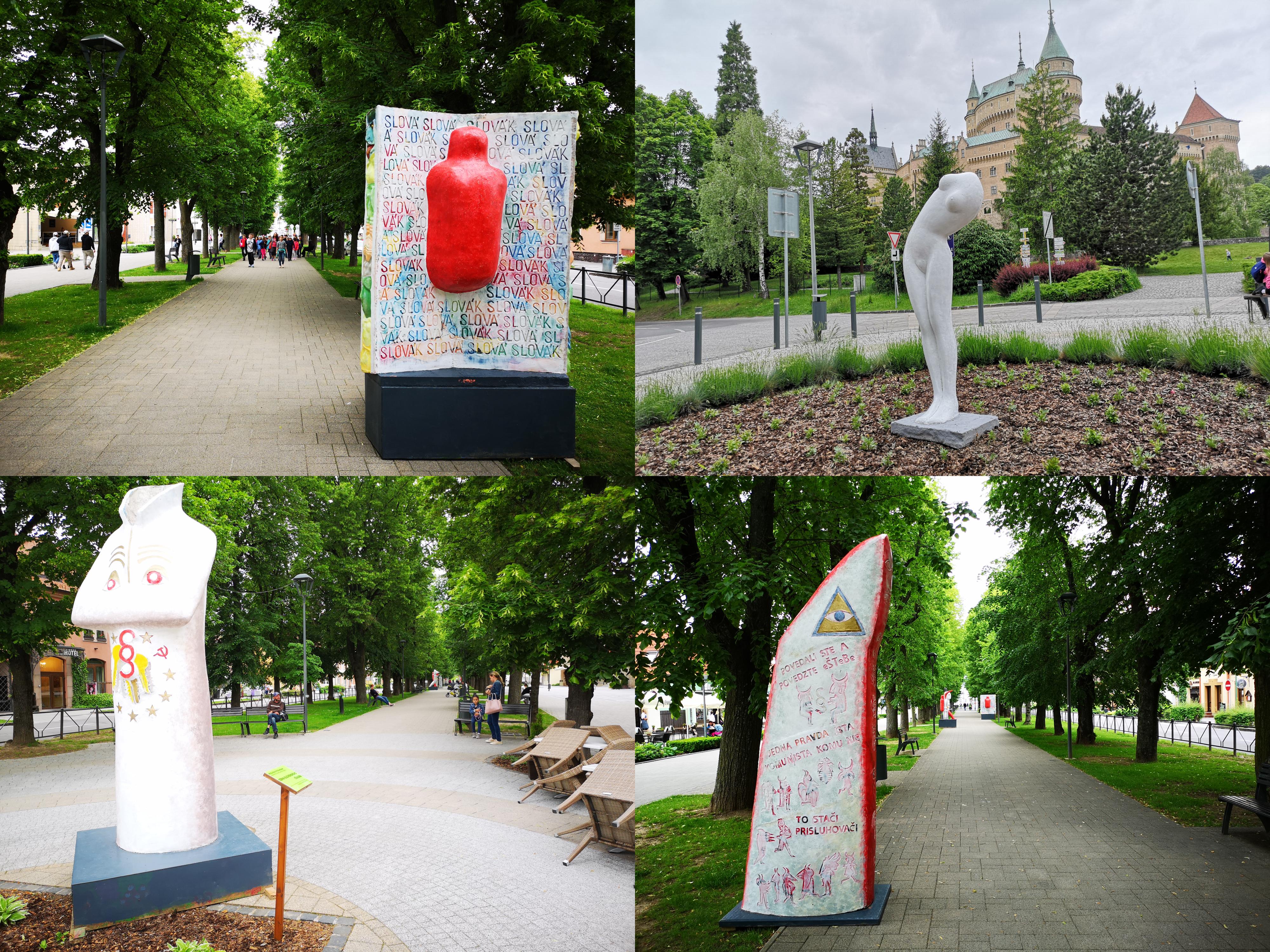 Foto a video: Výstava na pešej promenáde BOJNICE V SOCHE 4. ročník