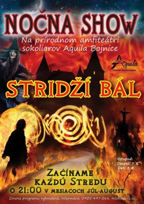 Nočná show - Stridží bál - Sokoliari Bojnice