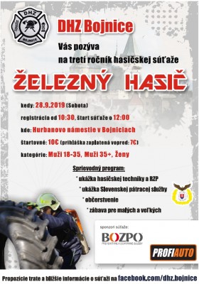 3.ročník Železný hasič Bojnice 2019