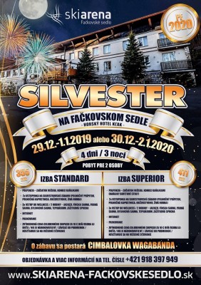 Silvester 2019 na Fačkovskom sedle - Hotel Kľak