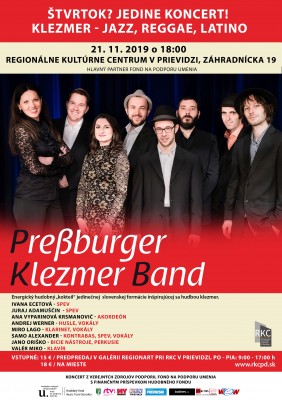 Štvrtok? Jedine koncert! klezmer - jazz, reggae, latino: Preßburger Klezmer Band