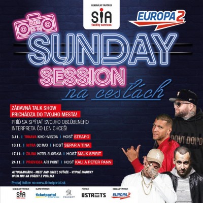 HipHopová talkshow - SUNDAY SESSION na cestách - KALI a PETER PANN