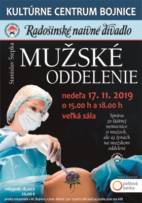 MUŽSKÉ ODDELENIE - VYPREDANÉ, ďakujeme