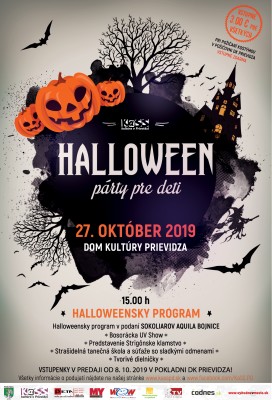 Halloween párty pre deti 2019