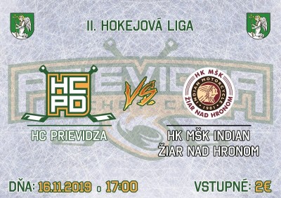 HC PRIEVIDZA vs HK MŠK INDIAN ŽIAR NAD HRONOM