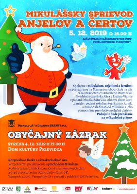Mikulášsky sprievod anjelov a čertov