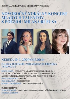Novoročný vokálny koncert mladých talentov