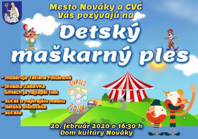 Detský maškarný ples v Novákoch 2020