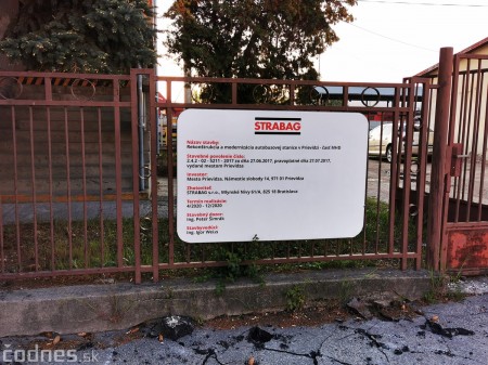 Foto a video: Začala sa rekonštrukcia a revitálizácia prednej časti autobusovej stanice v Prievidzi. Čakajú nás výrazné dopravné obmedzenia 9
