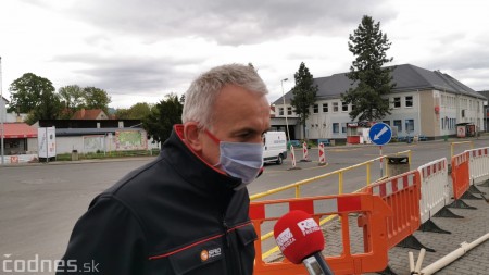 Foto a video: Začala sa rekonštrukcia a revitálizácia prednej časti autobusovej stanice v Prievidzi. Čakajú nás výrazné dopravné obmedzenia 27