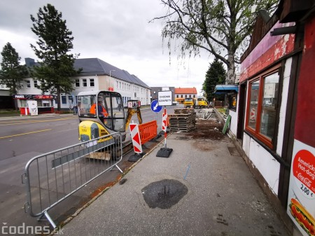 Foto a video: Začala sa rekonštrukcia a revitálizácia prednej časti autobusovej stanice v Prievidzi. Čakajú nás výrazné dopravné obmedzenia 32