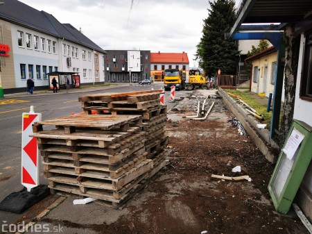 Foto a video: Začala sa rekonštrukcia a revitálizácia prednej časti autobusovej stanice v Prievidzi. Čakajú nás výrazné dopravné obmedzenia 33