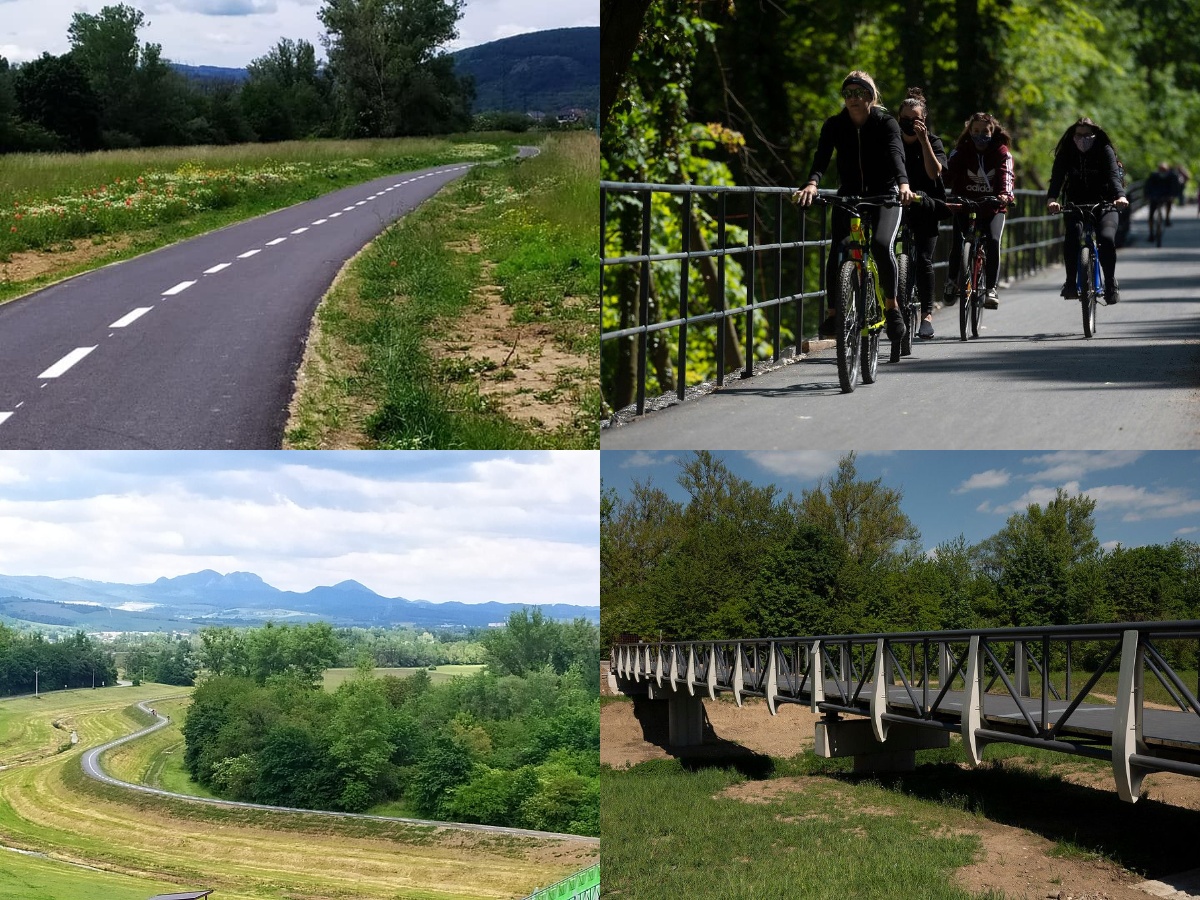 Video: V Trenčianskom kraji otvorili nový 11-kilometrový úsek cyklotrasy medzi mestami Trenčín a Nemšová, v rámci cezhraničného projektu Na bicykli po stopách histórie.