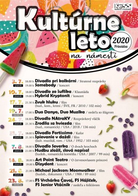 Zrušené do odvolania - Kultúrne leto na námestí v Prievidzi 2020