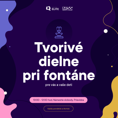 Tvorivé dielne pri fontáne