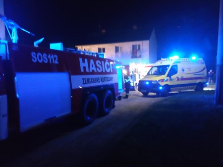 Foto: Nočná tragédia - Domov dôchodcov v Zemianskych Kostoľanoch (okres Prievidza) v noci zachvátil požiar, dvaja ľudia zomreli 7