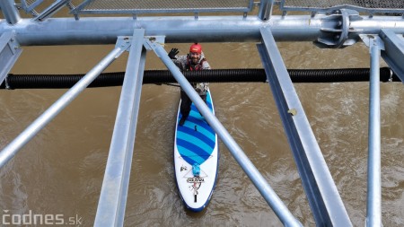 Foto a video: Splavovanie rieky Nitry po záplavách na paddleboarde 9