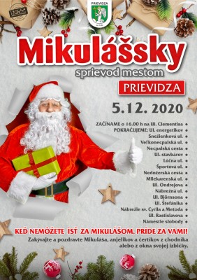 Mikulášsky sprievod mestom