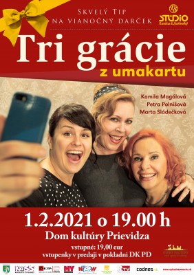 Tri grácie z umakartu