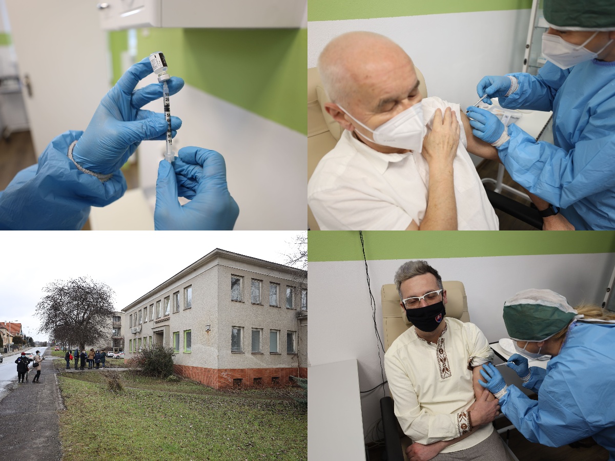 Foto a video: Nemocnica Bojnice spustila očkovanie proti COVID-19 v novom vakcinačnom centre