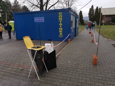 V meste Prievidza pri Zimnom štadióne pribudlo druhe odberné miesto (MOM) na antigénové testovanie