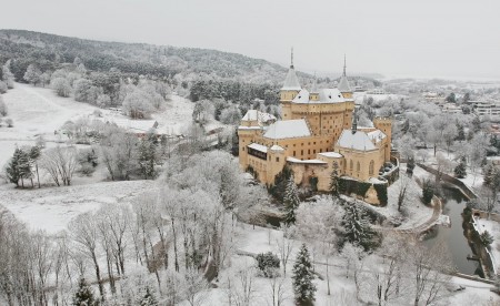 Foto: Bojnický zámok a Bojnice v zime 2