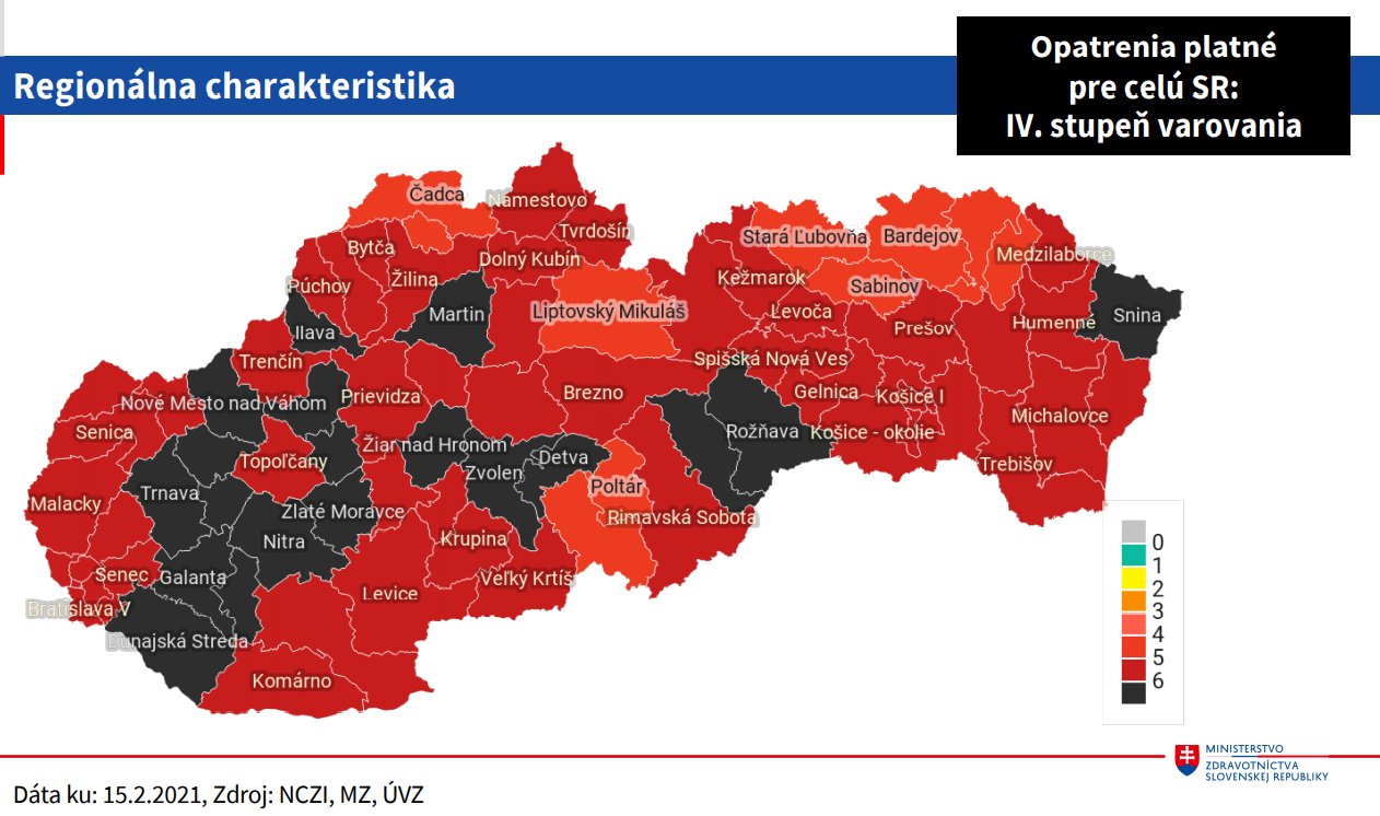 Okres Prievidza je bordový. Stále potrebujete na cestu do práce negatívny test nie starší ako sedem dní