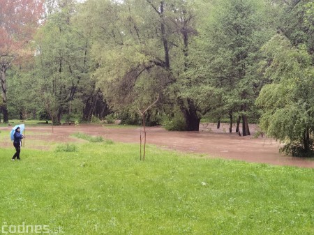 Foto a video: Povodeň - záplavy Mestský park Prievidza 17.5.2021 1