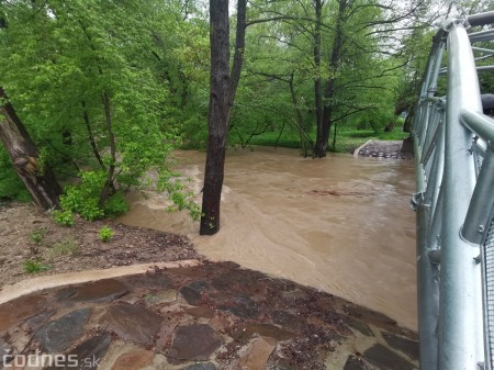 Foto a video: Povodeň - záplavy Mestský park Prievidza 17.5.2021 3