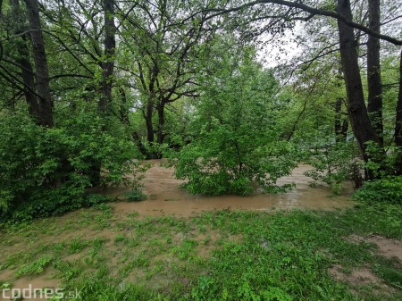 Foto a video: Povodeň - záplavy Mestský park Prievidza 17.5.2021 6