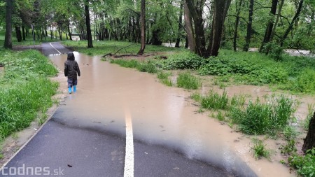 Foto a video: Povodeň - záplavy Mestský park Prievidza 17.5.2021 8