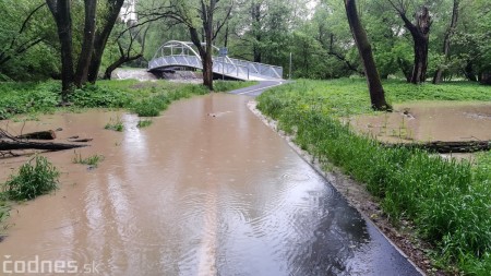 Foto a video: Povodeň - záplavy Mestský park Prievidza 17.5.2021 10