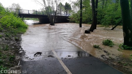 Foto a video: Povodeň - záplavy Mestský park Prievidza 17.5.2021 13