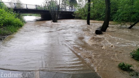 Foto a video: Povodeň - záplavy Mestský park Prievidza 17.5.2021 14