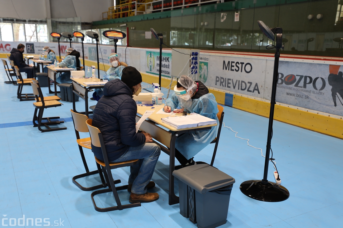 Na zimnom štadióne v Prievidzi cez víkend zaočkovali 3390 ľudí. V Trenčianskom kraji celkovo už 50000 ľudí