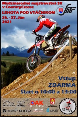 Medzinárodné majstrovstvá SR + SP + Pohár SMF Country Cross – Lehota pod Vtáčnikom