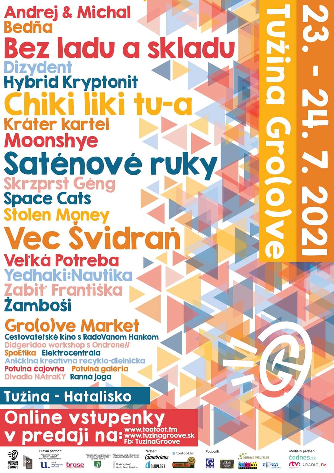 Tužina Groove 2021 - festival line up - kompletný program
