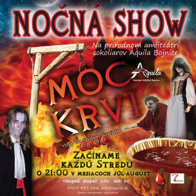 Bojnice: Nočná show - Moc krvi - každu stredu